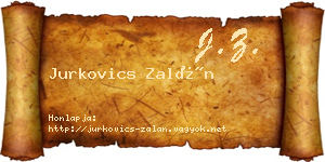 Jurkovics Zalán névjegykártya