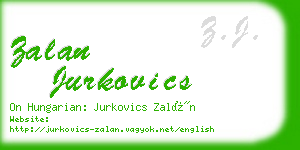 zalan jurkovics business card